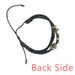 Constellation taurus zodiac symbol bracelet braided leather woven wristband_ipsvogv.com