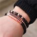 Jewelry Black Matte Copper Inlaid Zirconium Diamond Ball Flying Saucer Long Bracelet Bracelet Set Wholesale Men's Braided Bracelet_ipsvogv.com