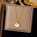 Exquisite And Gentle Temperament, White Glazed Rose Round Necklace, Collarbone Chain, Women's Niche Design_ipsvogv.com