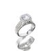 Women's Fashion Zircon Full Diamond Genuine Gold Plated Ring, Female Niche_ipsvogv.com