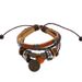 Twelve Constellations Red Agate Bracelet Punk Style For Women And Men Rivet Jewelry Korean Unique Multi-layer_ipsvogv.com