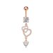 Women's Jewelry Zircon Belly Button Ring Belly Button Nail Piercing Jewelry_ipsvogv.com