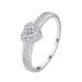 Cao Shi's Double Peach Heart Design With Women's Inlaid Zircon Sweet And Exquisite Ring For Daily Jewelry_ipsvogv.com