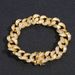 Unisex Hip Hop Men's Bracelet 13mm Wide T Square Zircon Cuban Chain Personalized Micro Inlaid Zircon Hip Hop Accessories_ipsvogv.com