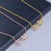 【Private】DIY Stainless Steel Ribbon Butterfly Electroplated Gold Couple English Letter Necklace_ipsvogv.com