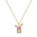 Bow 【 】 Rabbit Light Luxury Charm Gorgeous Full Diamond Necklace Women's Versatile Clavicle Chain Titanium Steel 【 】_ipsvogv.com