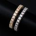 Three Sided Square Zircon Men And Women Bracelet Full Of Zircon Hip Hop Tennis Chain Tennis Bracelet_ipsvogv.com