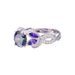 Creative colorful water drop oval zircon women's ring copper silver plated exquisite jewelry_ipsvogv.com