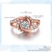 Unisex fashion spiral women's ring copper inlaid zircon plated rose gold_ipsvogv.com
