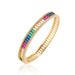 Unisex Hip Hop 8mm Colorful Bracelet Hidden Buckle Female Niche Light Luxury Ladder Square Zircon Personality Trend Accessories_ipsvogv.com