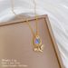】 Colorful 【 Tulip Light Luxury Charm Gorgeous Full Diamond Necklace Women's Versatile Clavicle Titanium Steel Chain 【 】_ipsvogv.com