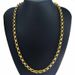 Cool Filled Belcher Bolt Ring Link Mens Womens Solid Necklace Jewllery 8mm Band Width N220_ipsvogv.com
