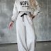 Women's Clothing casual hooded hoodie set of wide-leg pants_ipsvogv.com