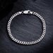 S Pure Silver Carved Side Cuban Bracelet For Men And Women Hip-Hop Personality Ins High-Quality Versatile Chain Jewelry_ipsvogv.com