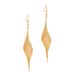 Real Gold Electroplated Long Tassel Design Temperament Ear Hooks Modify Face Shape Personality High Quality Texture Earrings_ipsvogv.com