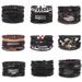 Hot Selling Woven Combination Set Leather Rope Trendy DIY Bracelet Wristband_ipsvogv.com
