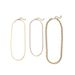 New Fashion Simple Gold Fried Dough Twists 3-piece Set Necklace_ipsvogv.com