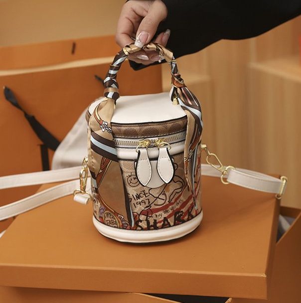 Luggage & Bags fashionable crossbody bag, bear graffiti bucket bag for women, fashionable handbag, niche texture_ipsvogv.com