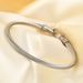 horseshoe lock bracelet 316L titanium steel fashion bracelet retro simple cable line_ipsvogv.com
