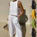 Daily Street Women's Simple Style Solid Color Polyester Pants Sets Pants Sets_ipsvogv.com