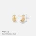 Women’s Jewelry Set Fashion Fashion Stainless Steel Gold Plated Earrings For Women Popular Simple Smooth Earrings Earrings Jewelry_ipsvogv.com