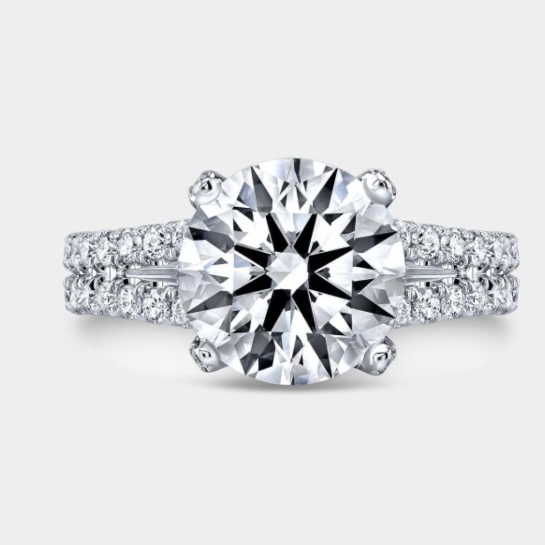 Jewelry Platinum Plated Heart Eight Arrow Simulated Zircon Engagement Ring_ipsvogv.com
