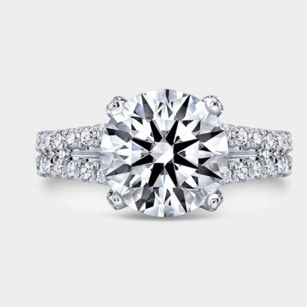 Jewelry Platinum Plated Heart Eight Arrow Simulated Zircon Engagement Ring_ipsvogv.com