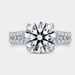 Jewelry Platinum Plated Heart Eight Arrow Simulated Zircon Engagement Ring_ipsvogv.com