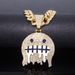 Unisex Hip Hop Jewelry Ice Face Emoji Oil Painting Pendant Men's Trendy Street Rap Full Diamond Cuban Chain_ipsvogv.com