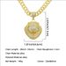 Personalized Men's Cool Full Diamond 3D Lion Head Pendant Cuban Necklace Hip Hop Neck Lock Bone Chain_ipsvogv.com