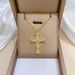 【 Titanium Steel 】 Bundled With A Cross, Light And Luxurious Temperament, Gorgeous Full Diamond Necklace, Versatile For_ipsvogv.com