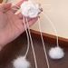 Light Luxury Temperament, High-end Feeling, White Camellia Collarbone Knitted Wool Ball Necklace, Internet Famous Neck_ipsvogv.com