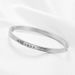 2PCS New Minimalist And Versatile Gold Inlaid Zirconium Couple Opening Stainless Titanium Steel Fashionable Bracelet_ipsvogv.com