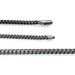 Minimalist Hip-Hop Men's Trend Stainless Round Polished Bracelet Titanium Steel Denim Blackened Reversible Chain_ipsvogv.com