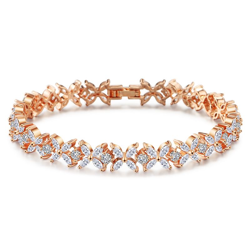 Hand Jewelry Inlaid AAA Zircon Fashionable All Match Bracelet For Women_ipsvogv.com