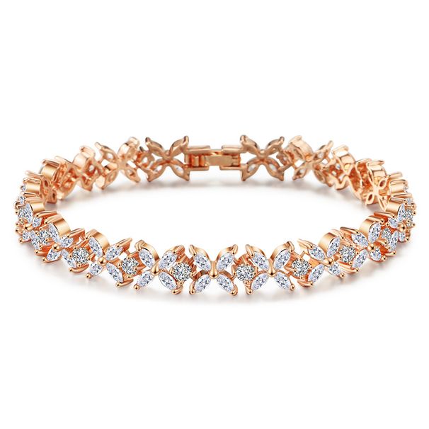 Hand Jewelry Inlaid AAA Zircon Fashionable All Match Bracelet For Women_ipsvogv.com