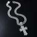 Hip Hop Cross Full Diamond Personalized Necklace Trendy Men's Pendant Accessories_ipsvogv.com