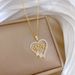 】 Love 【 Mom Zircon Light Luxury Charm Gorgeous Full Diamond Necklace Women's Versatile Clavicle Titanium Steel Chain 【 】_ipsvogv.com