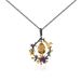 Spring On The Branches Pendant Silver Natural Colored Gemstone Necklace Design Small Fresh Natural Style Necklace Female Ins Style_ipsvogv.com