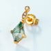 Water Grass Agate Unique Personality Earrings S925 Silver Inlaid Green Moss Stone Earrings Light Luxury Atmosphere_ipsvogv.com