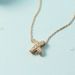Full Diamond Three-dimensional Cross Letter Collarbone Necklace For Women's Fashion X Versatile Niche Design Style,_ipsvogv.com