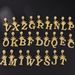 Popular crown letter pendant gold and silver men and women hip hop full diamond love flower letter necklace jewelry batch_ipsvogv.com