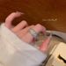 Zirconia Starry Star Romantic River Sparkling Sky Wide Edge Open End High Grade Light Luxury Finger Ring, Niche Design Ring,_ipsvogv.com