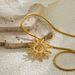 Sun Snake Bone Chain Pendant Necklace Fashion Personality Niche Design Stainless Steel Clavicle Chain_ipsvogv.com