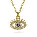 New Devil's Eye Oil Drop Necklace Micro Inlaid Pendant Neck Jewelry_ipsvogv.com