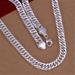 Jewelry 10MM Full Body For Men's Accessories, Silver Plated Necklace_ipsvogv.com