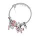 New Korean Edition Stainless Steel Open Butterfly Crystal Tassel Glass Beaded Bracelet, Female Handpiece_ipsvogv.com