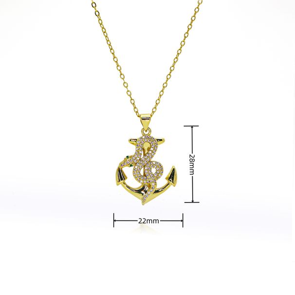Snake & Tiger Pendant Necklace For Girls - High-End Clavicle Chain, Unique Animal Jewelry, Durable Summer Gift_ipsvogv.com