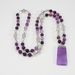 Agate Pendant 8mm Agate Stone Natural Semi Precious Stone Glass Crystal Sweater Chain Necklace Women_ipsvogv.com