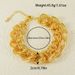 Hip Hop Luxury Copper Gold-plated O-shaped Hand Woven Couple's Women's Bracelet, Daily Party Wear_ipsvogv.com
